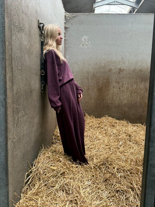 JENN - soft pants bordeaux