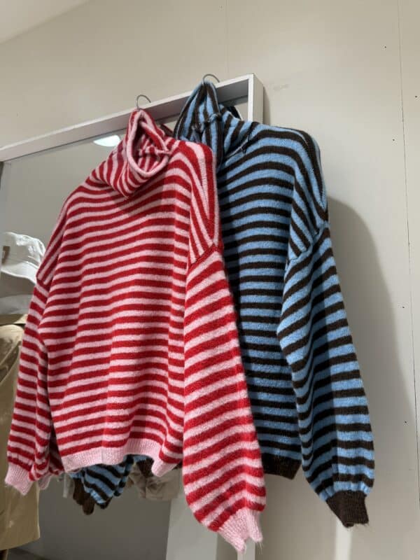 Riri - knite stripe pink