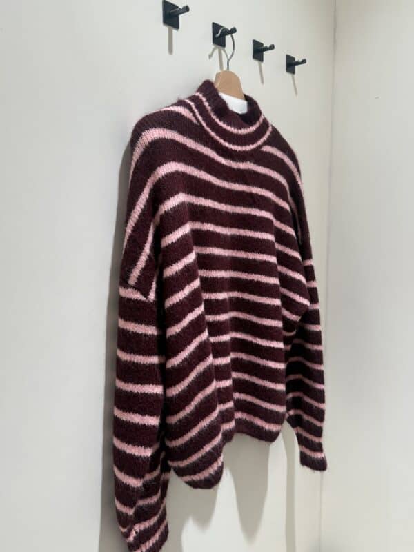 Gigi - Knit brown & pink