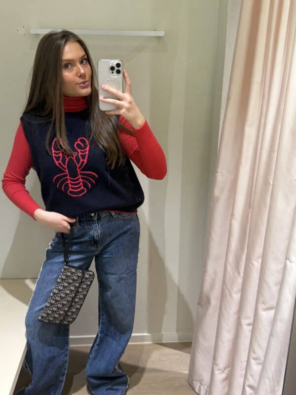 Stacey detail Jeans Blue