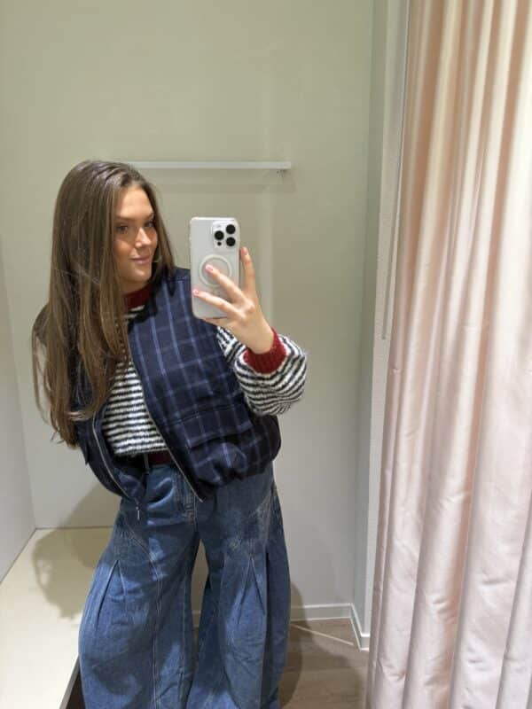 Stripe Knit Navy Bordeaux