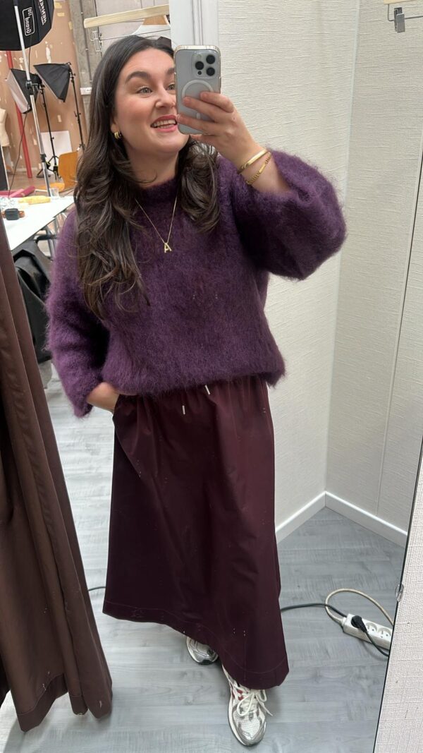 Libelle - Mohair knit plum
