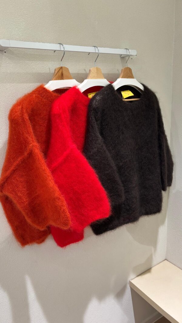 Belle - Mohair shirt sleeve orange