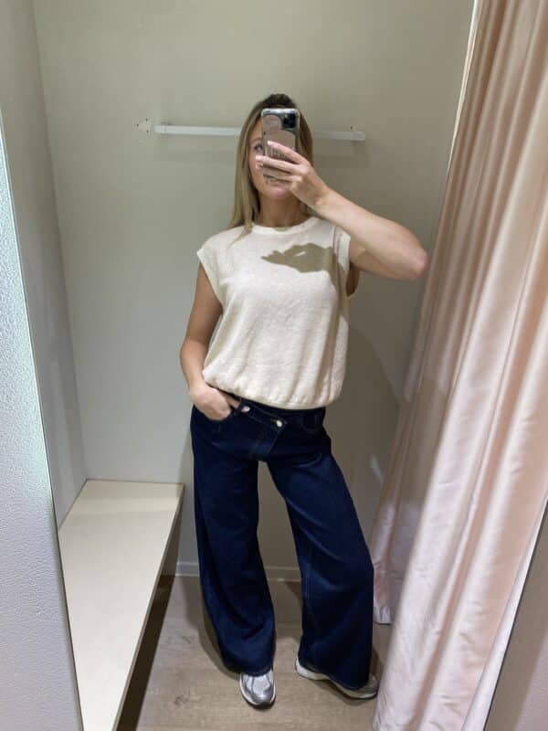 DEBARDEUR - Beige & White