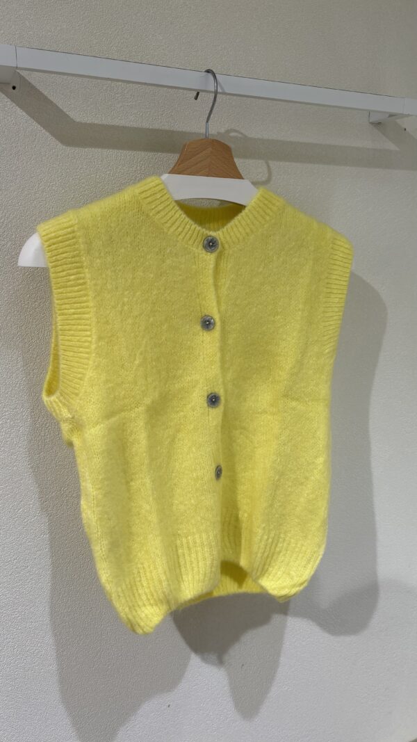 SLEEVELESS KNIT CARDIGAN - TU