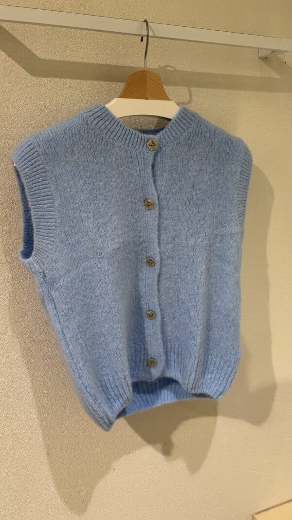 SLEEVELESS KNIT CARDIGAN - TU