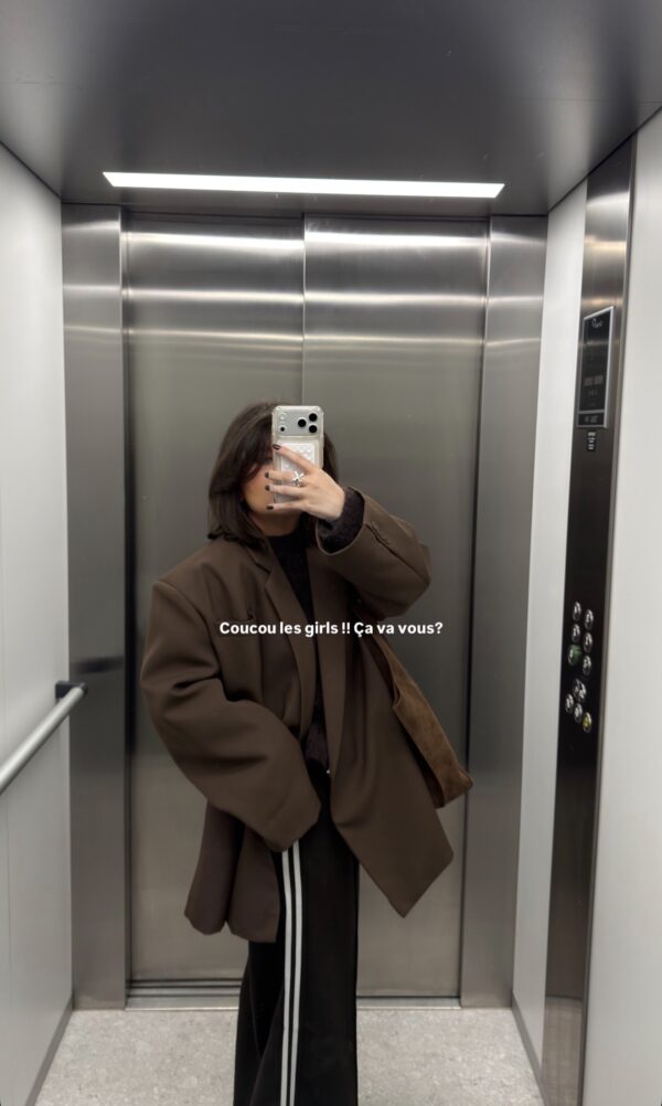 STRIPE PANTS CHOCOLATE  SMALL