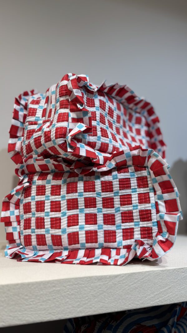 Checkered Toiletry Bag