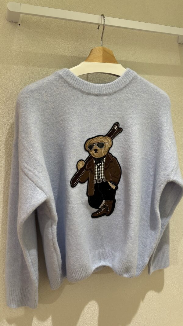 BEAR KNIT SWEATER - ONE SIZE