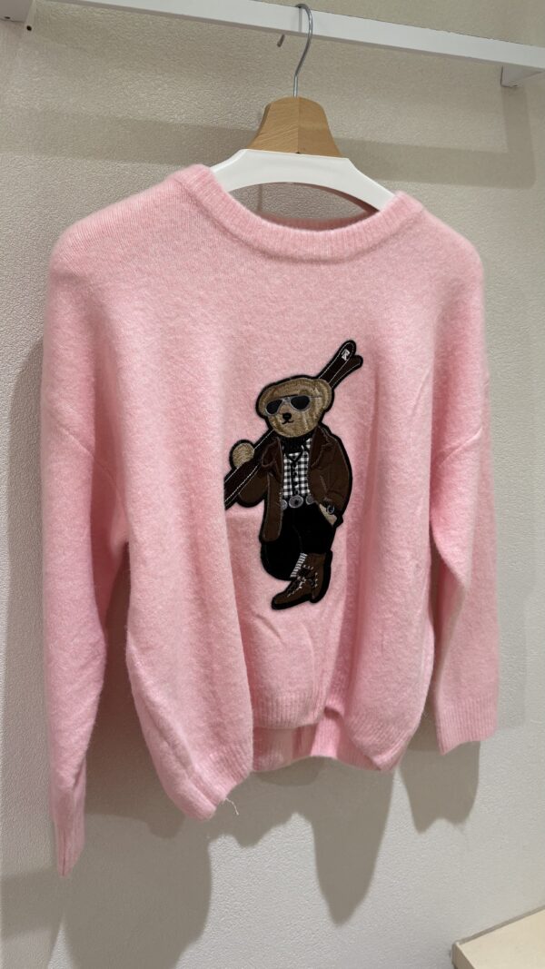 BEAR KNIT SWEATER - ONE SIZE