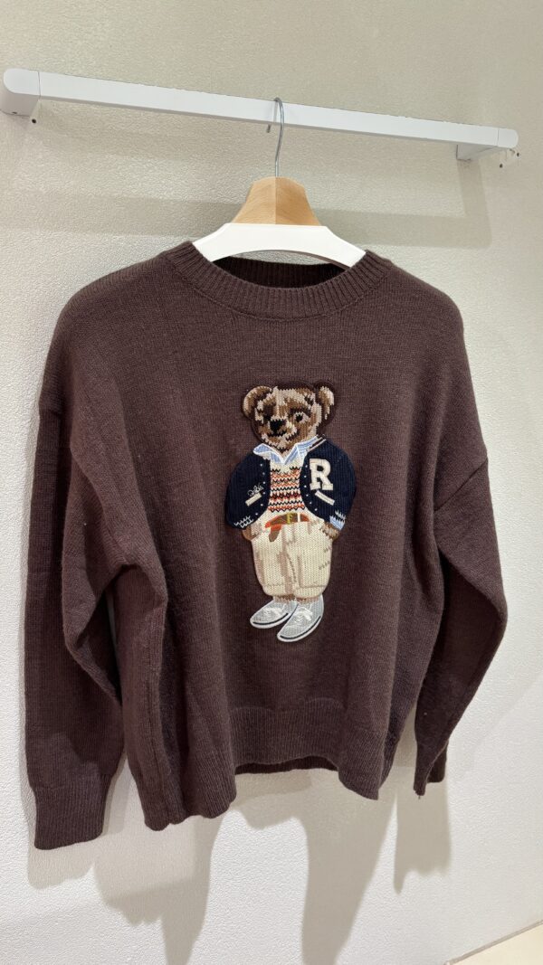 BEAR KNIT SWEATER - ONE SIZE