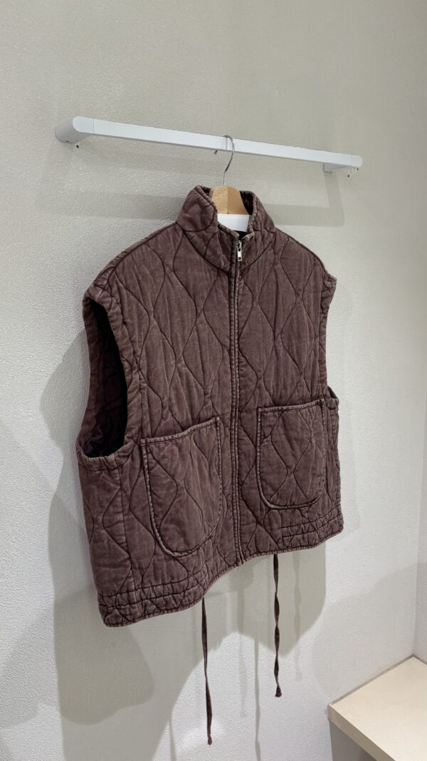 BROWN BODYWARMER ONE SIZE