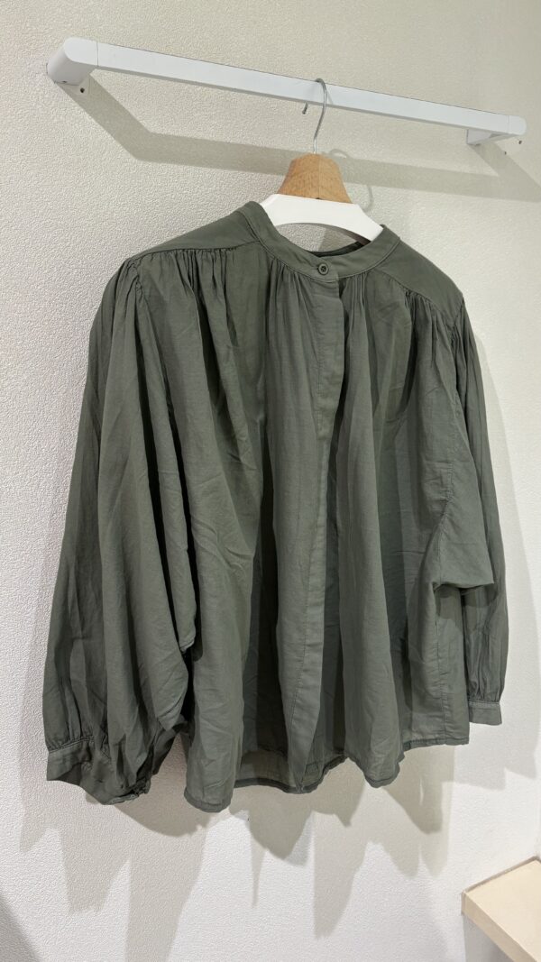 DEEP OLIVE BLOUSE ONE SIZE