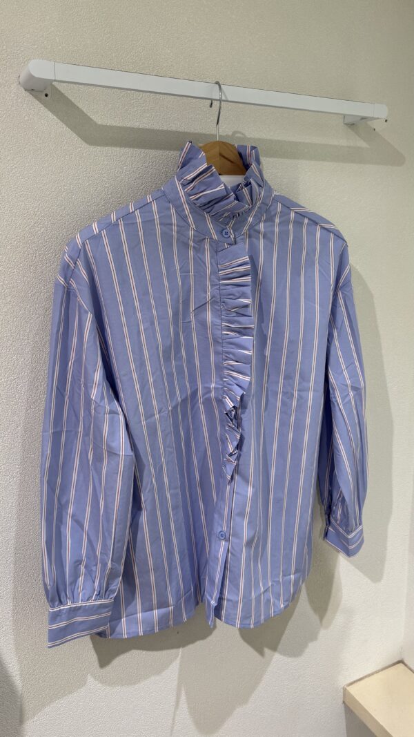 WHITE STRIPES BLOUSE / LARGE