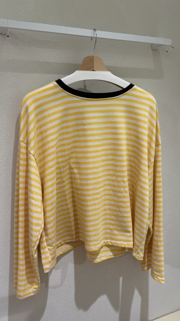 STRIPED LONGSLEEVE YELLOW/WHITE ONE SIZE