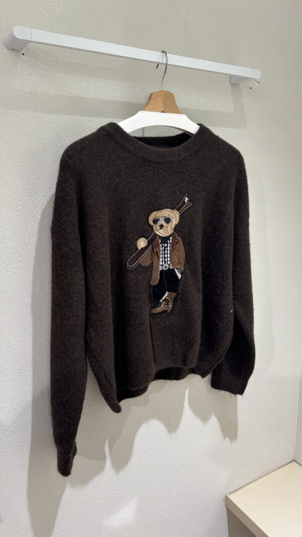 BEAR KNIT BROWN / ONE SIZE