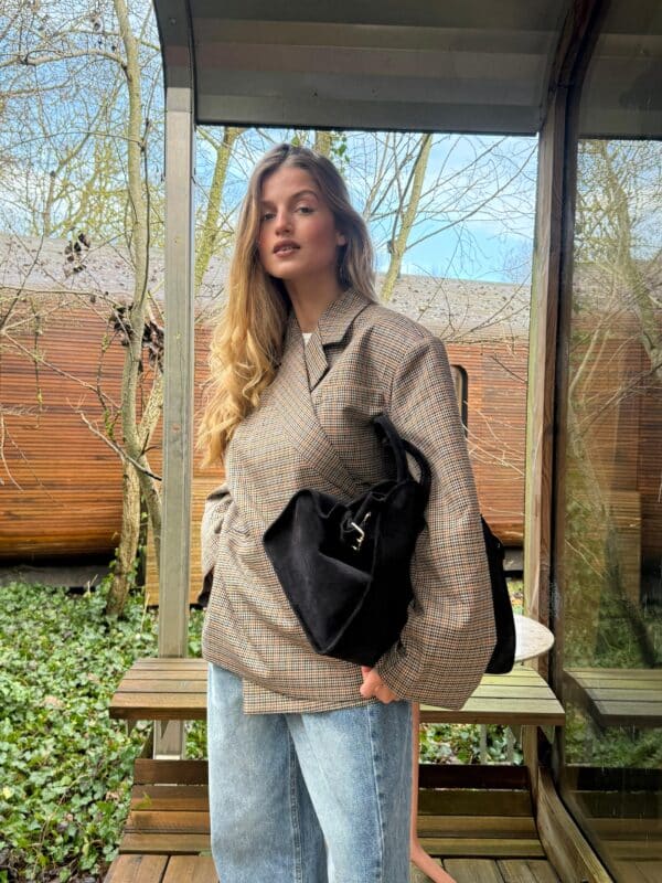 WILDWOOD CHECK BLAZER - ONE SIZE