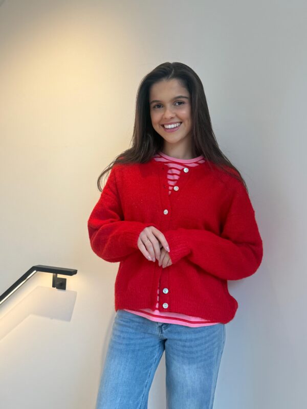 CHERRY CRUSH CARDIGAN - ONE SIZE