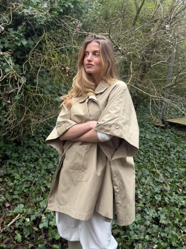 BEIGE FOREST TRENCH - ONE SIZE