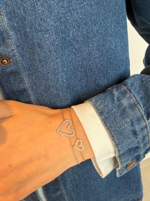 BRACELET BIG HEART SILVER