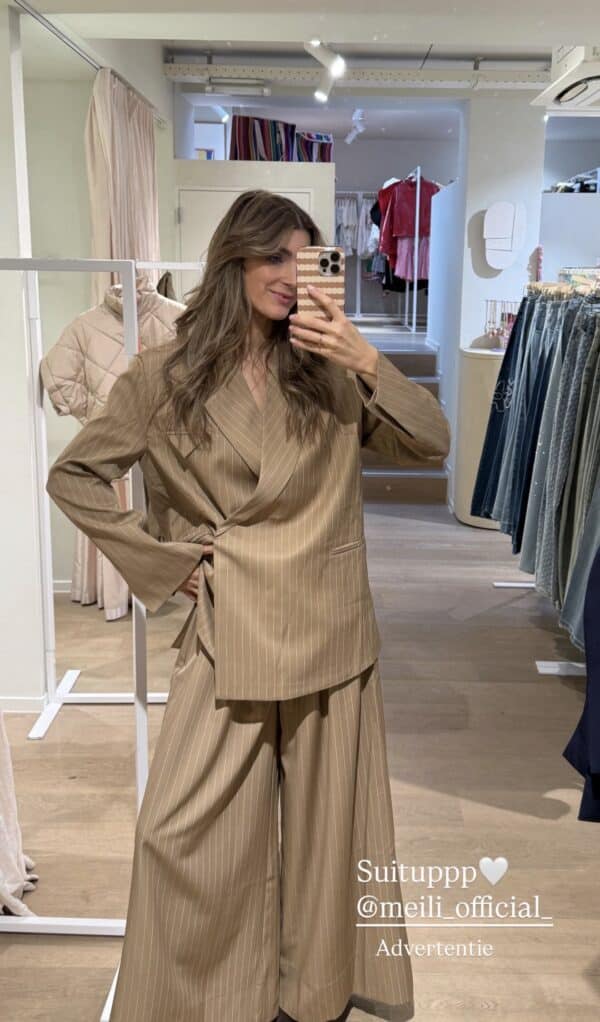 SUIT CAMEL PANTS M/L