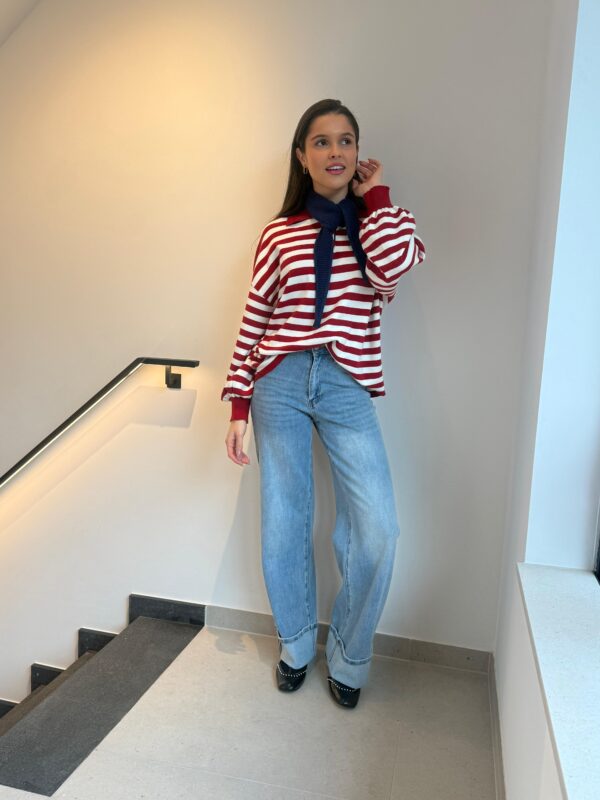 MAISON ROUGE STRIPE KNIT - ONE SIZE