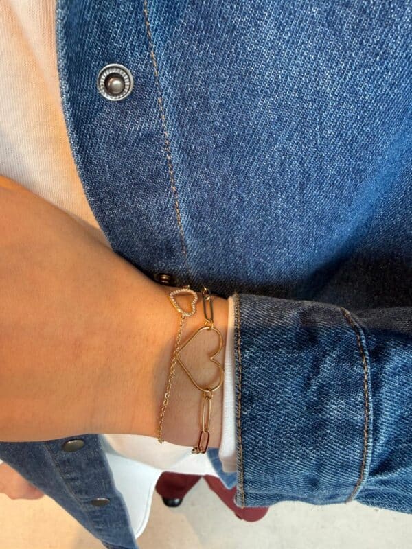 BRACELET BIG HEART GOLD