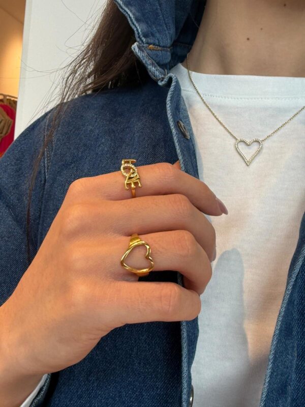 RING HEART GOLD