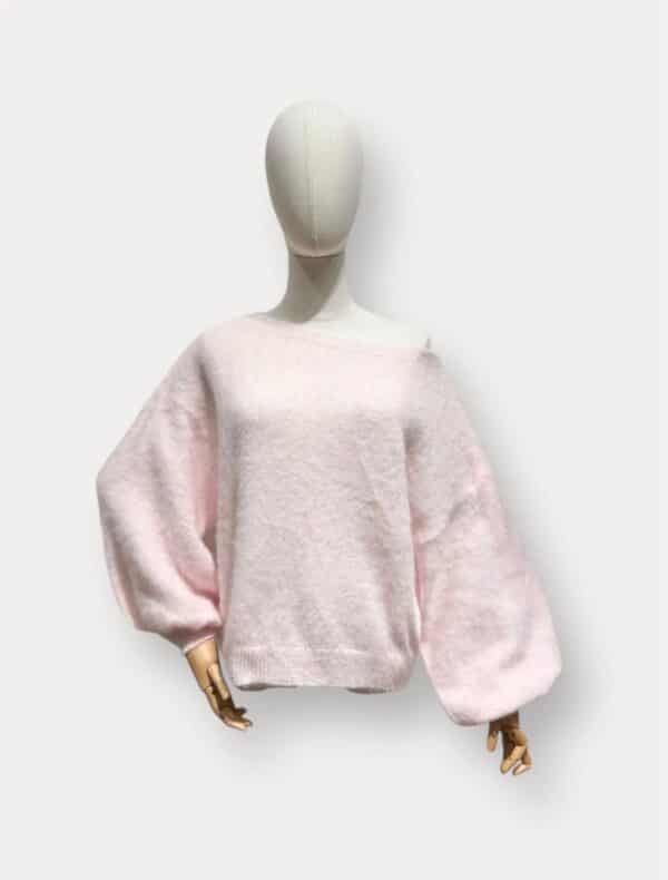 PINK OFF-SHOULDER KNIT - ONE SIZE