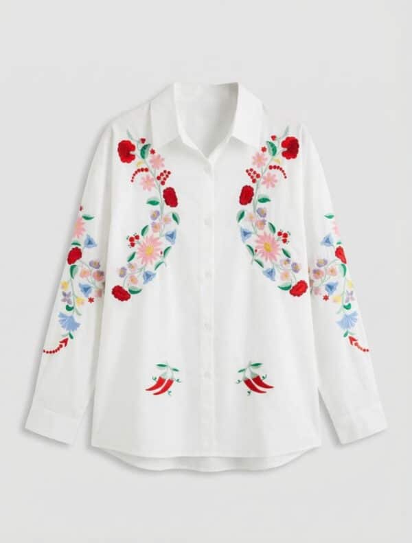 GARDEN FLOWER BLOUSE - LARGE