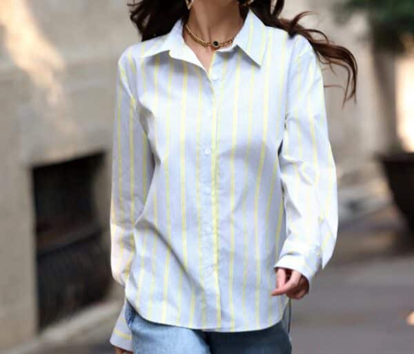 PASTEL BLUE MEADOW BLOUSE - M/L