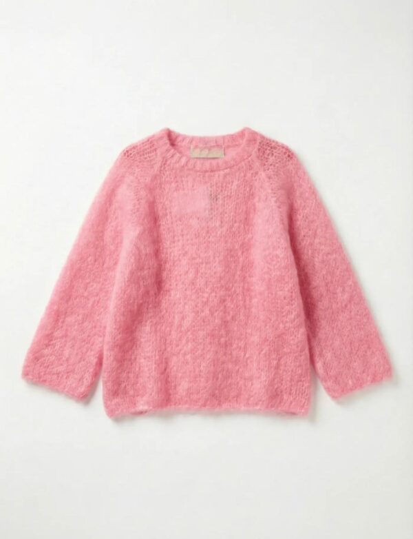 PINK CLOUD MOHAIR KNIT - ONE SIZE