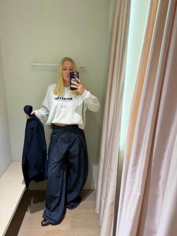 BLUE VINTAGE PANTS - M/L