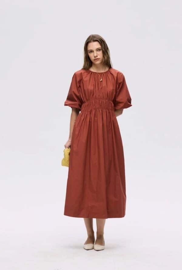 RUST GRACE DRESS - M/L