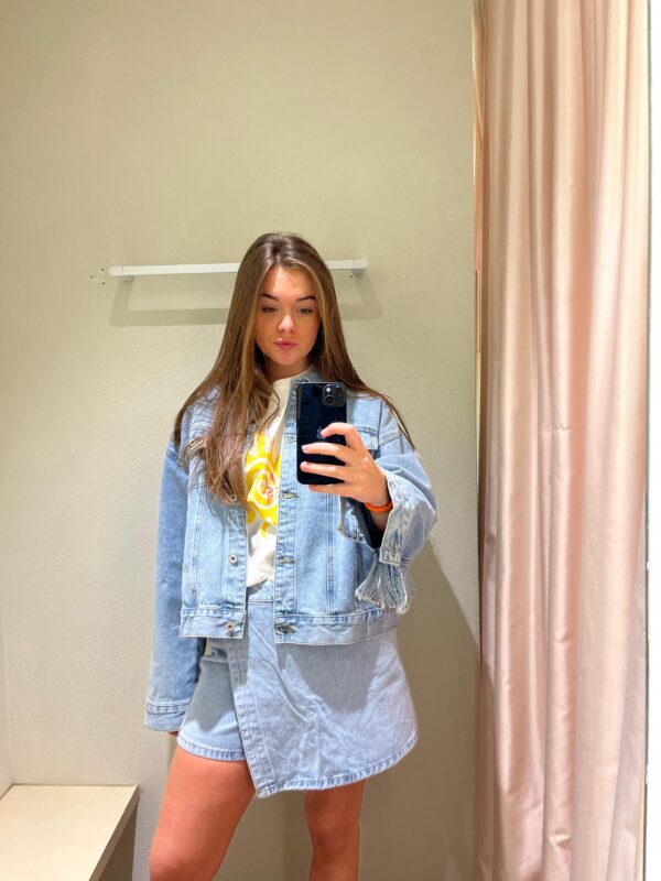 BLUE JEANS SKIRT - 36