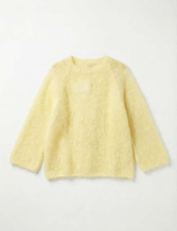 YELLOW CLOUD MOHAIR KNIT - ONE SIZE
