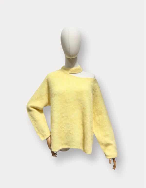 YELLOW HALTER KNIT - ONE SIZE