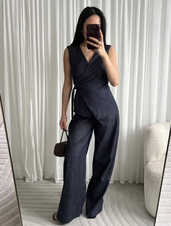 MIDNIGHT DENIM TOP - LARGE