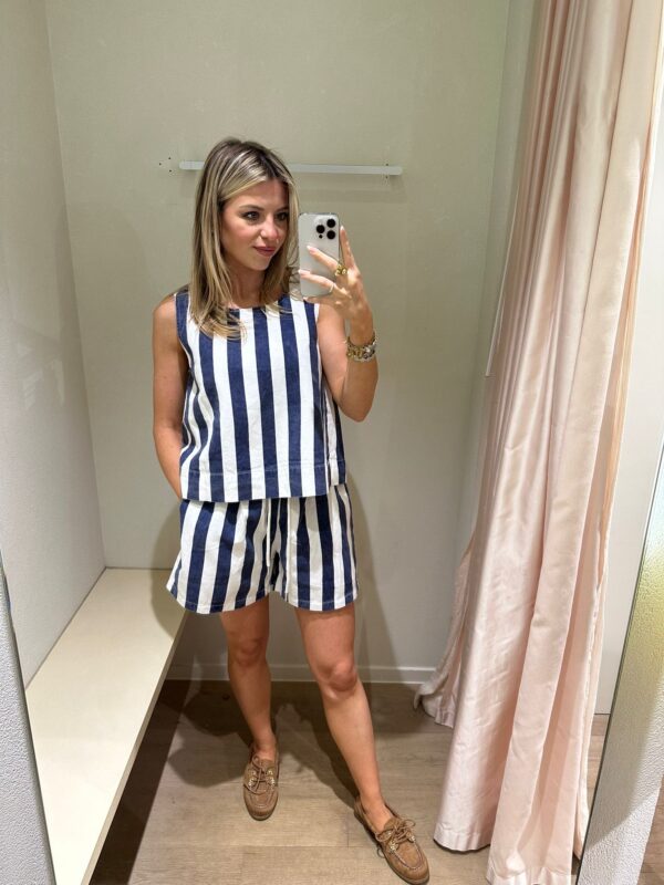 BLUE STRIPED SHORT - SMALL