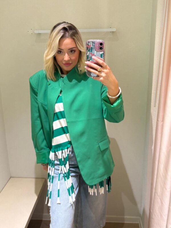 GREEN CROSS OVER BLAZER - 42