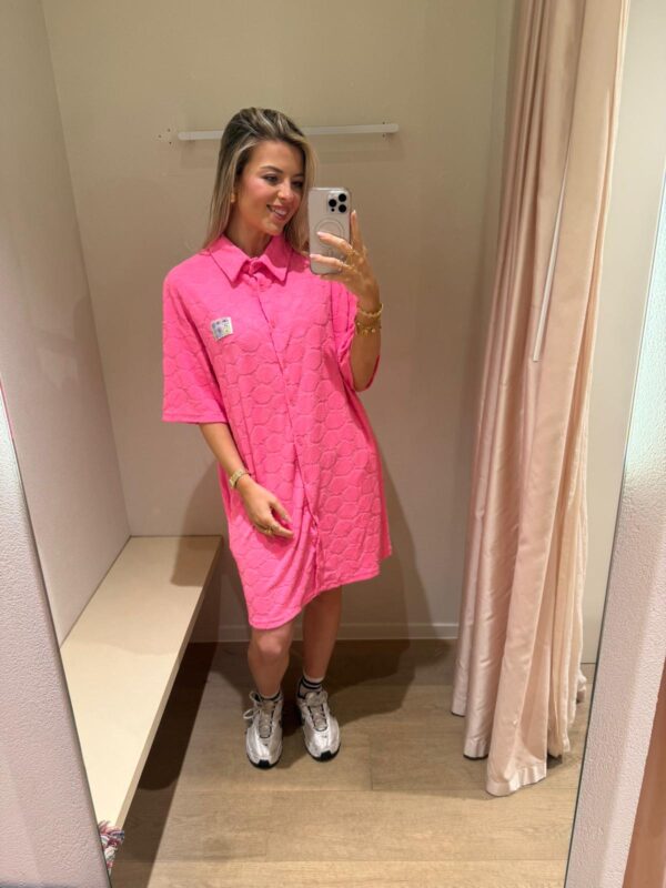PINK SPONGE DRESS - SMALL