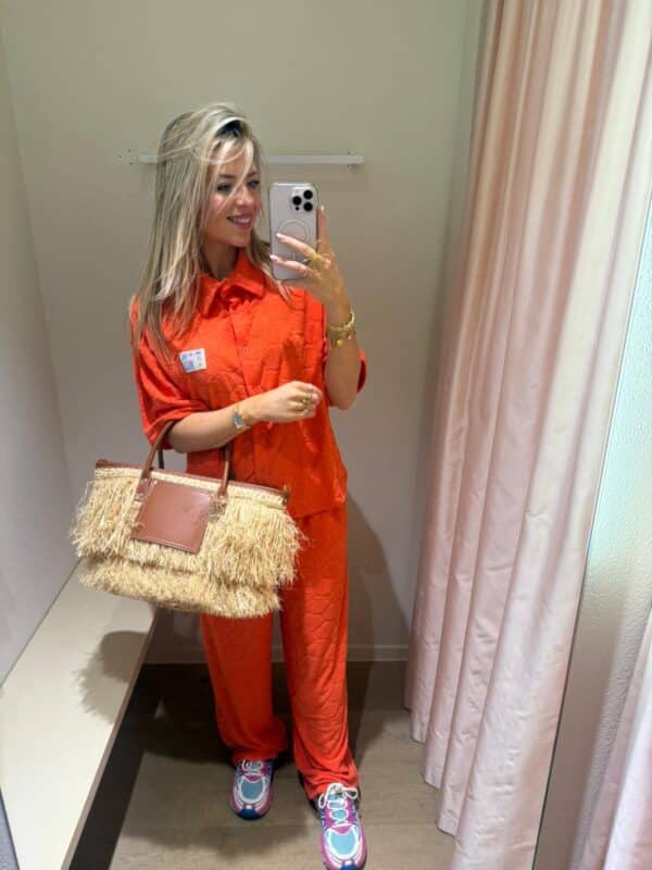 ORANGE SPONGE PANTS - SMALL