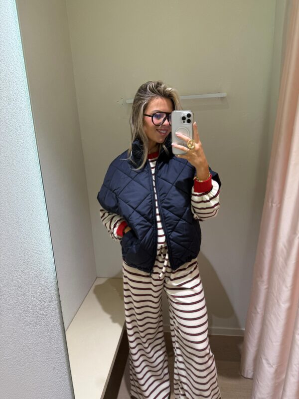 STRIPED SPONGE KNIT - ONE SIZE
