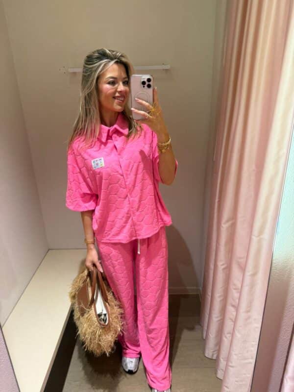 PINK SPONGE PANTS - LARGE