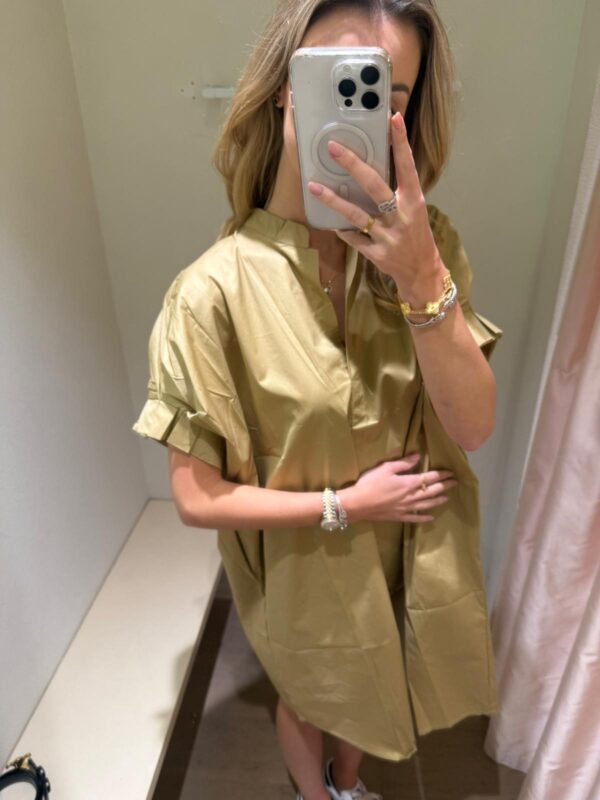 BEIGE ESTELLE COTTON DRESS - ONE SIZE