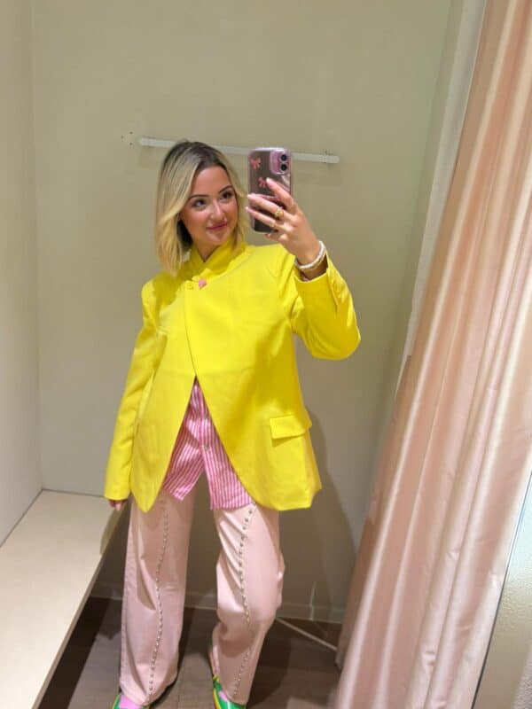 YELLOW CROSS OVER BLAZER - 42