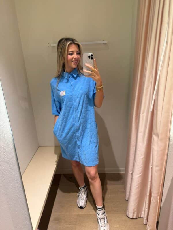 BLUE SPONGE DRESS - SMALL