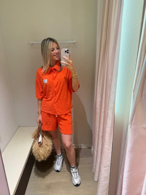 ORANGE SPONGE BLOUSE - MEDIUM