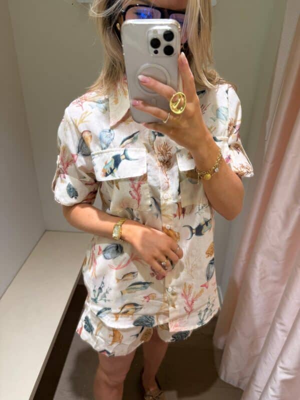 CORAL&FISH SHORT - LARGE