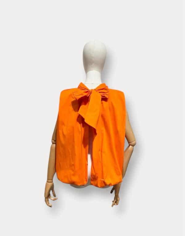 ORANGE BOW TOP - ONE SIZE